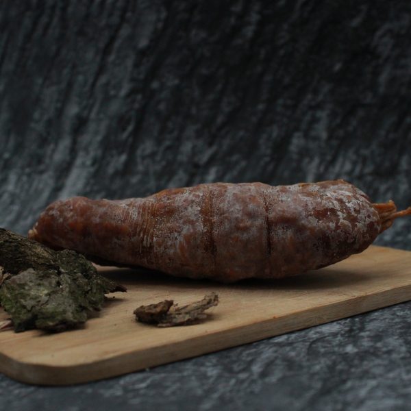 Saucisson pur porc - Fumé au bois de hêtre - 200gr