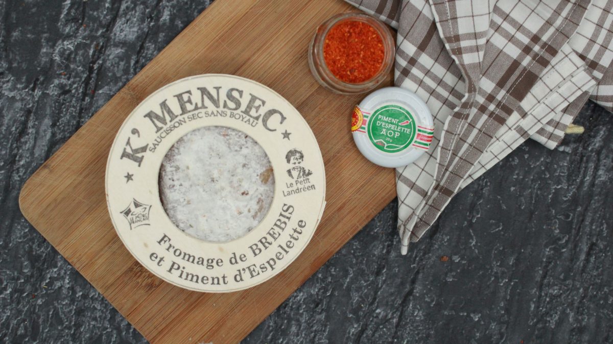 “K” mensec - Pavé au fromage Brebis et Piment d'Espelette - vue du haut