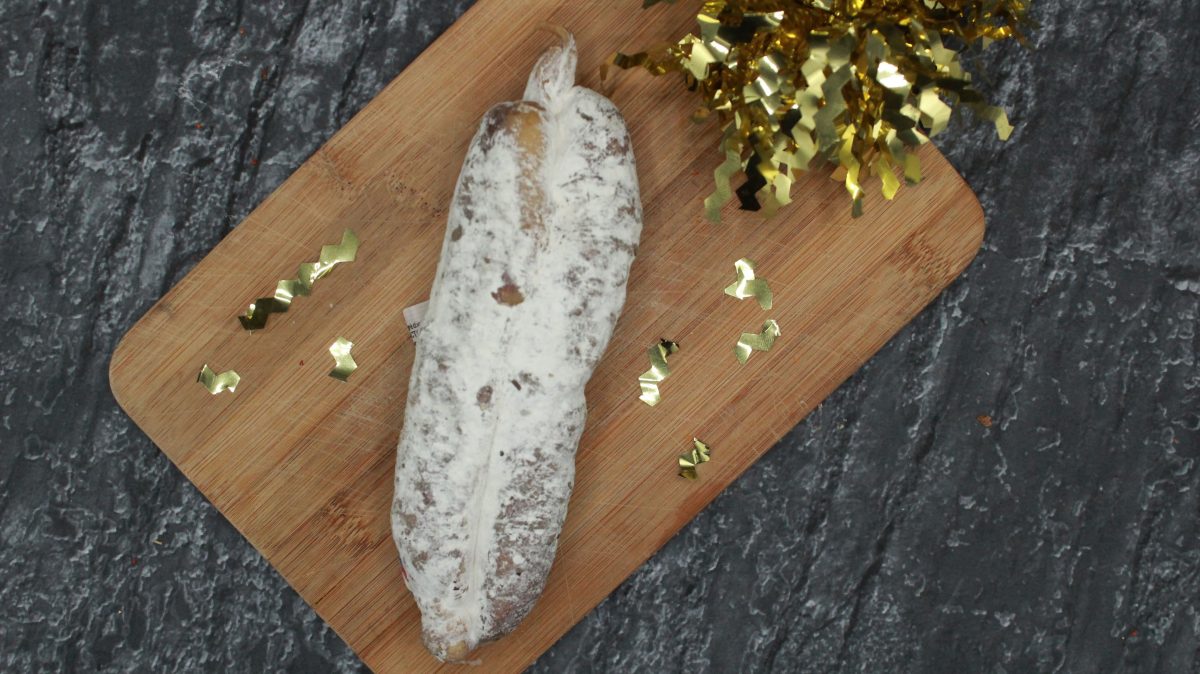 Saucisson au Foie Gras - 180gr - vue du haut