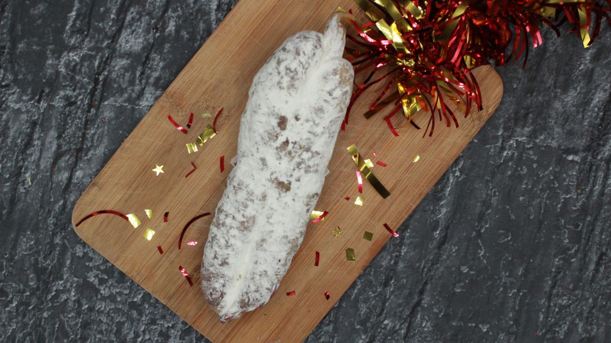 Saucisson magret fumé - 180gr - vue du haut