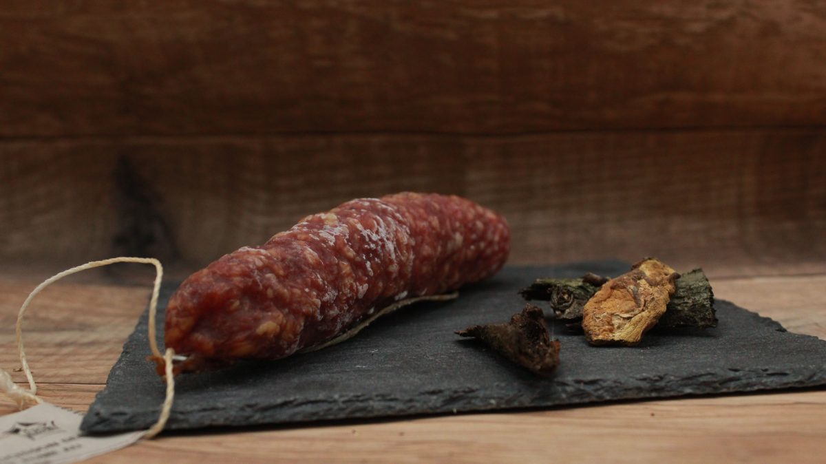 Saucisson pur porc - Fumé au bois de hêtre - 150gr