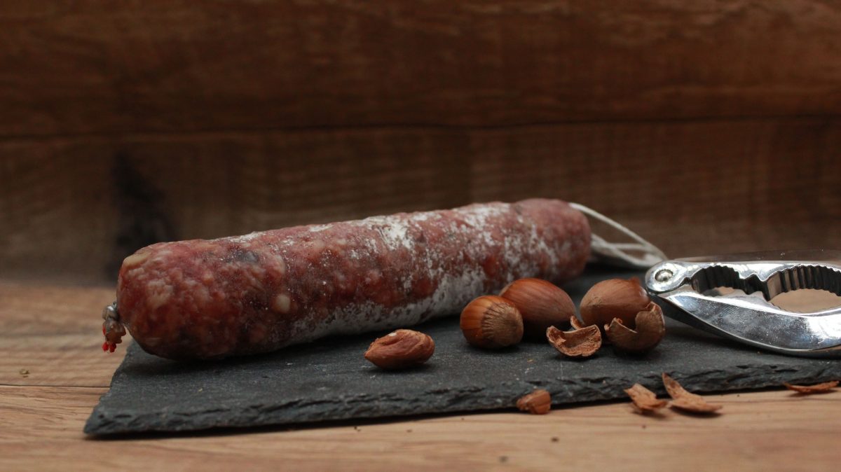 Saucisson pur porc - aux Noisettes - 150gr