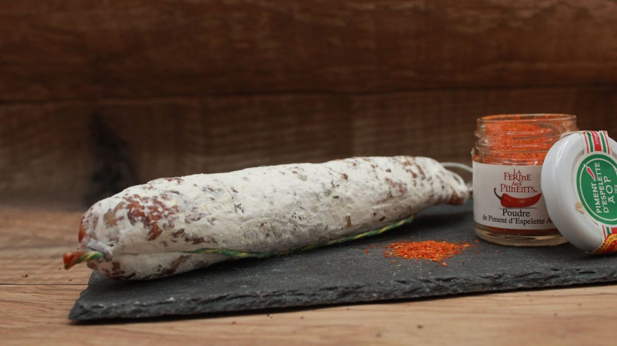 Saucisson pur porc - Piment d'Espelette - 150gr