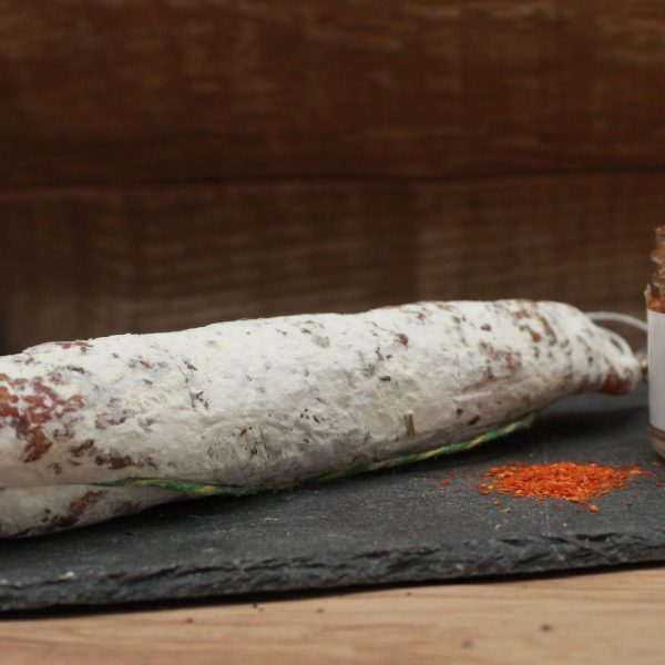 Saucisson pur porc - Piment d'Espelette - 150gr