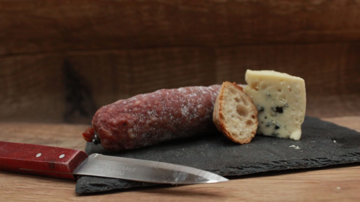 Saucisson pur porc - au Roquefort - 150gr