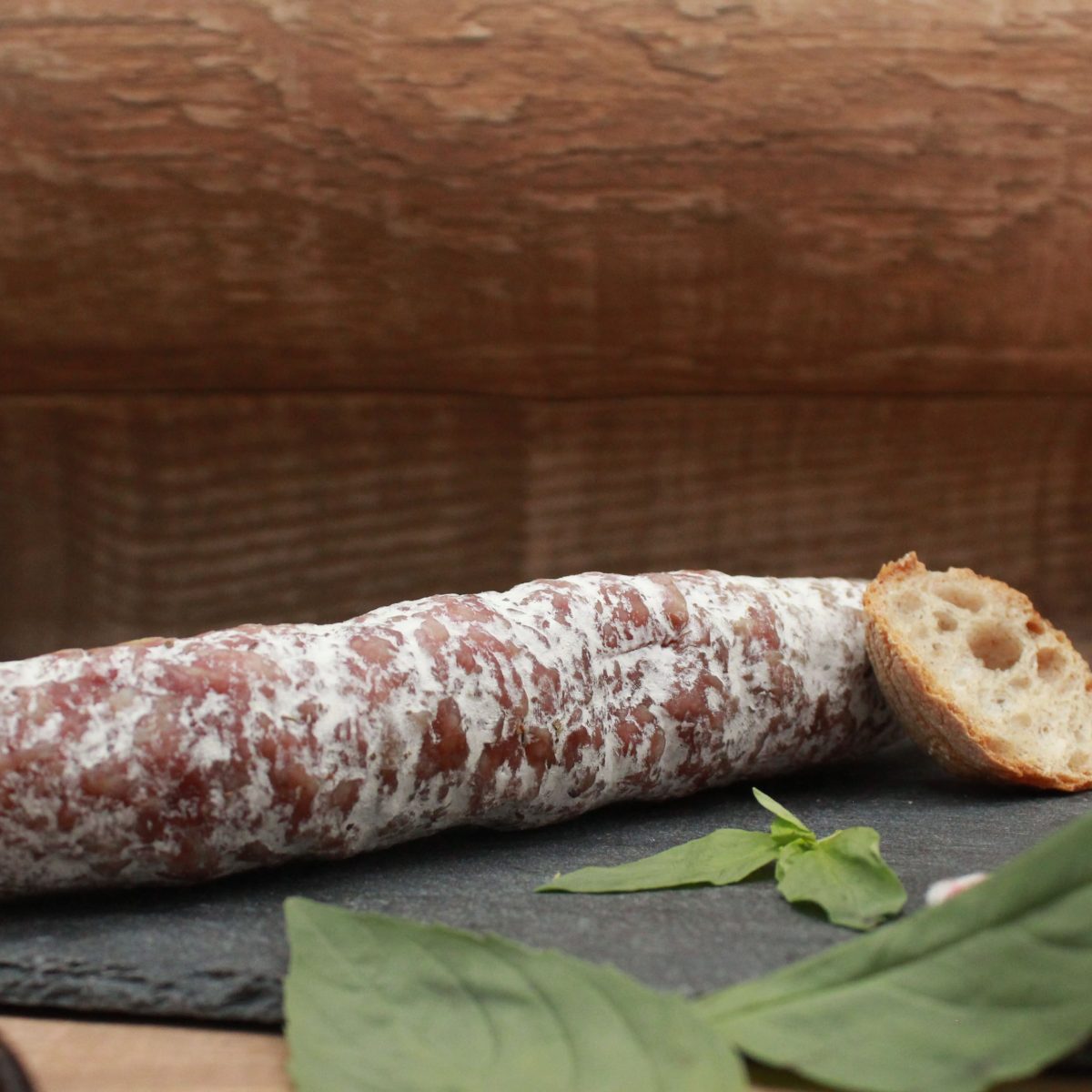 Saucisson pur porc - Basilic - 150gr