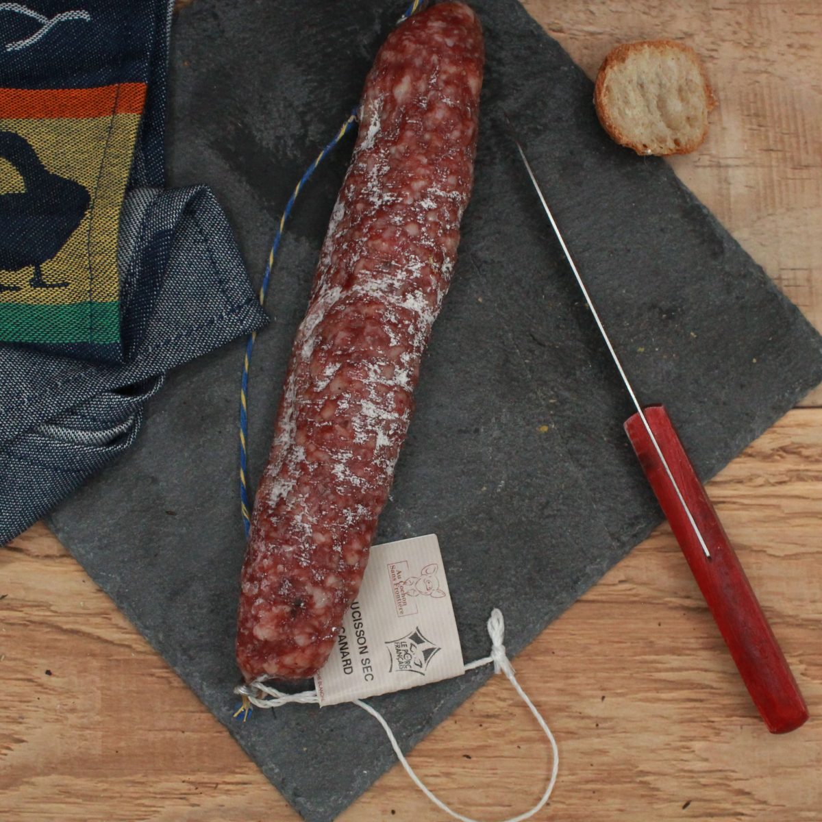 Saucisson - Canard - 150gr - vue du haut