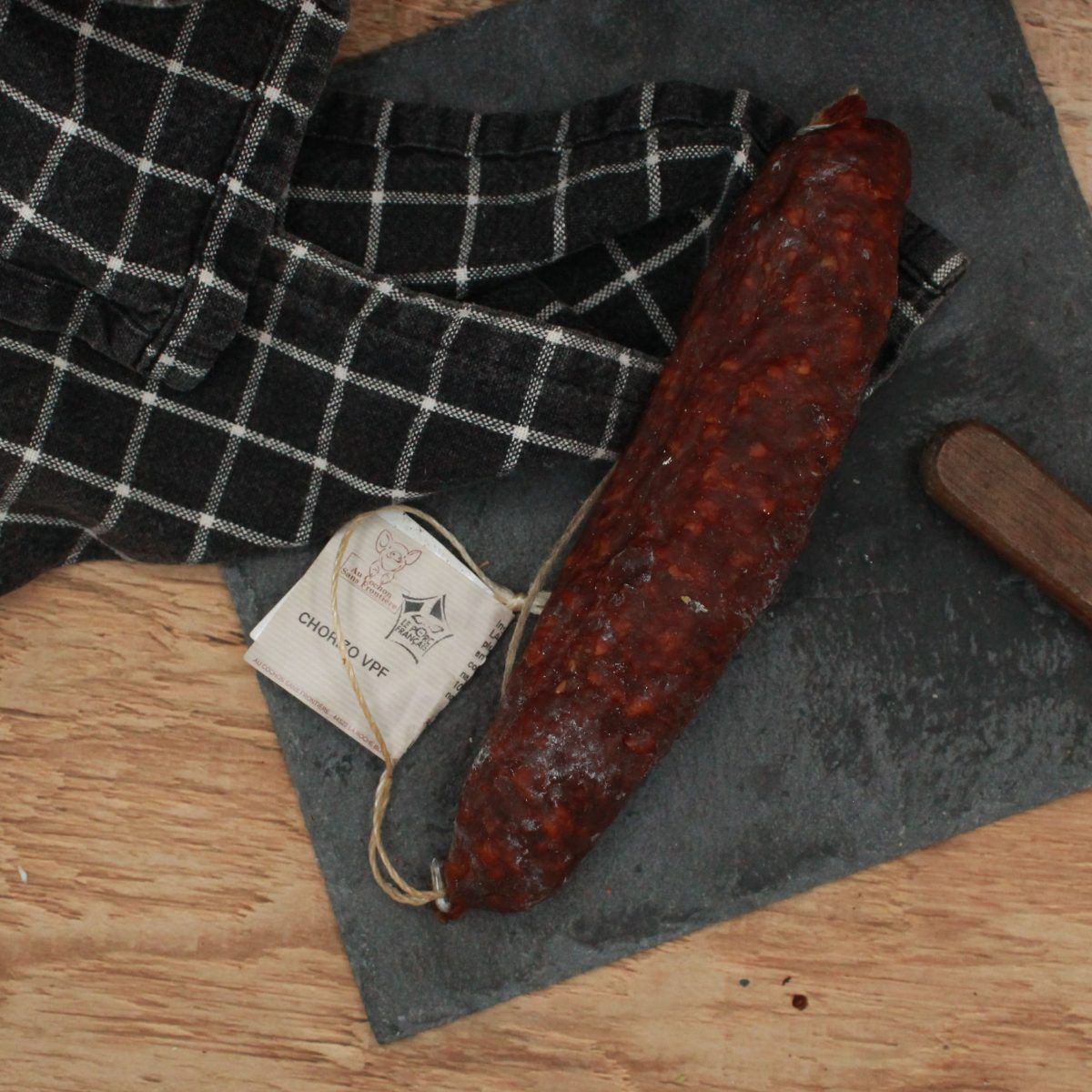 Chorizo pur porc - 150gr - vue du haut