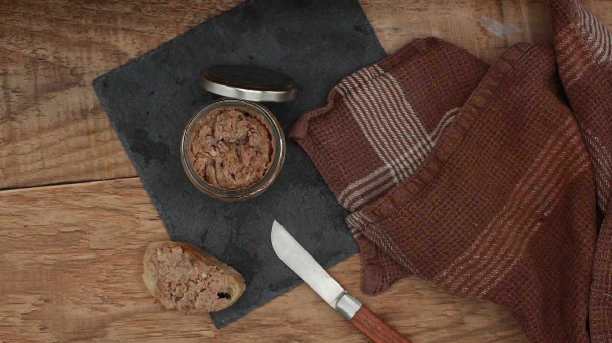 Pâté de lapin au porto - vue du haut