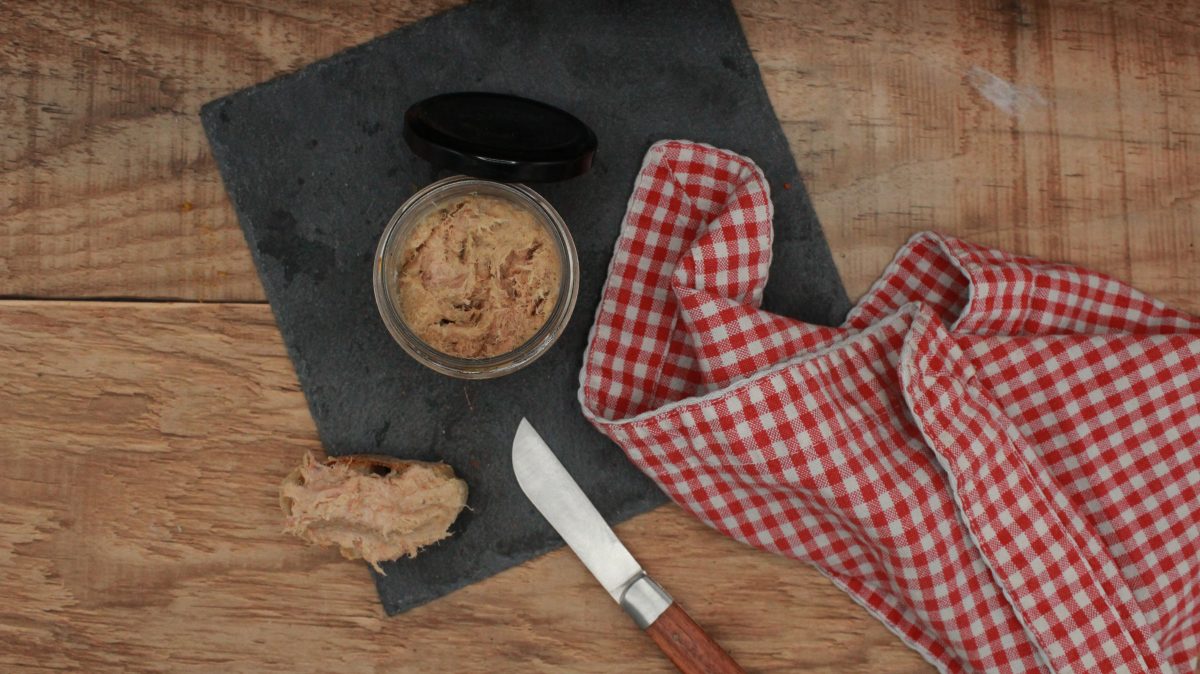 Rillettes pur porc - vue du haut